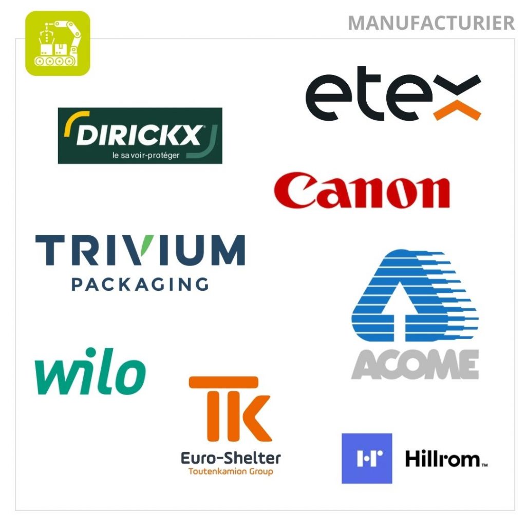 Références clients d'Actemium Rennes pour le secteur manufacturier